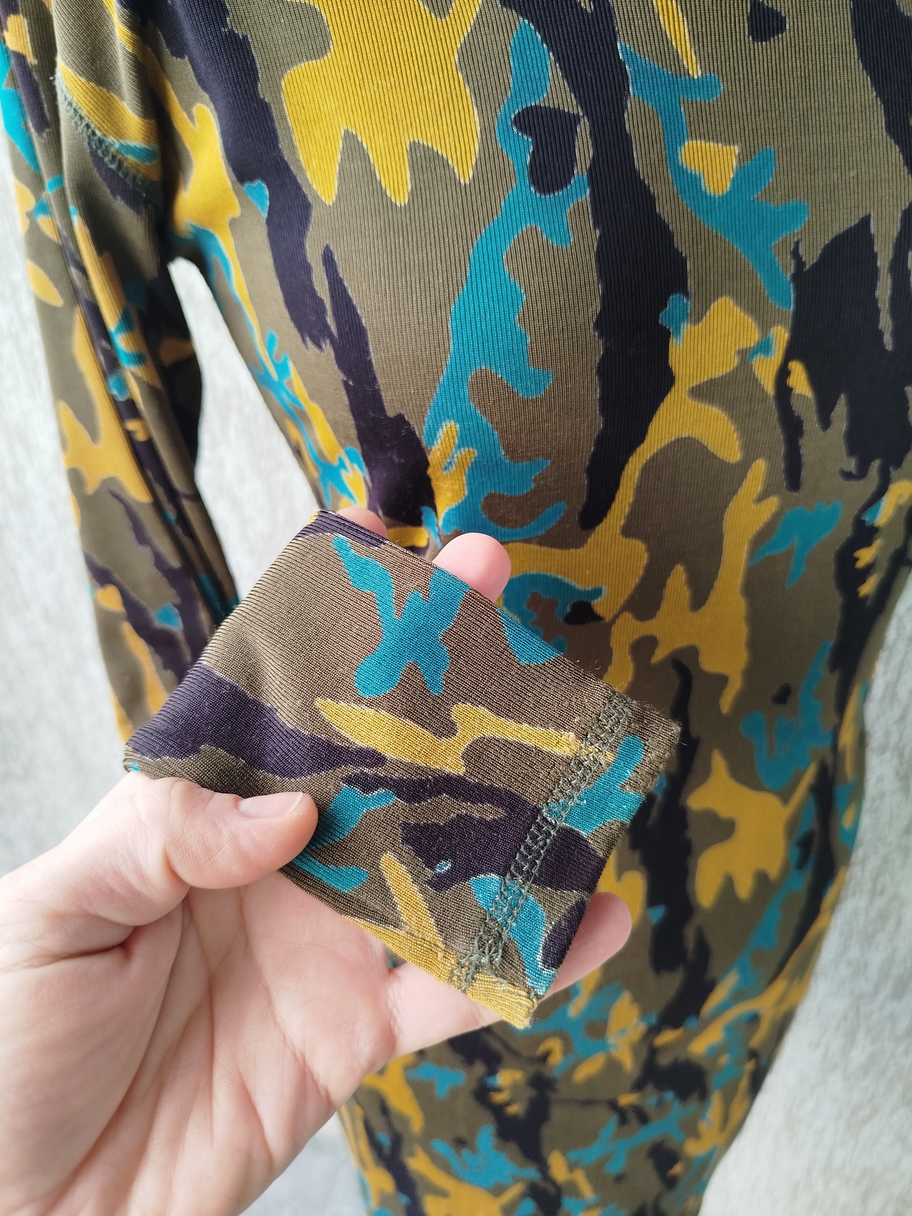 Jean Paul Gaultier Gaultier Junior Dress Camouflage Ribbed Vintage 90s Size M / US 6-8 / IT 42-44 - 4 Thumbnail