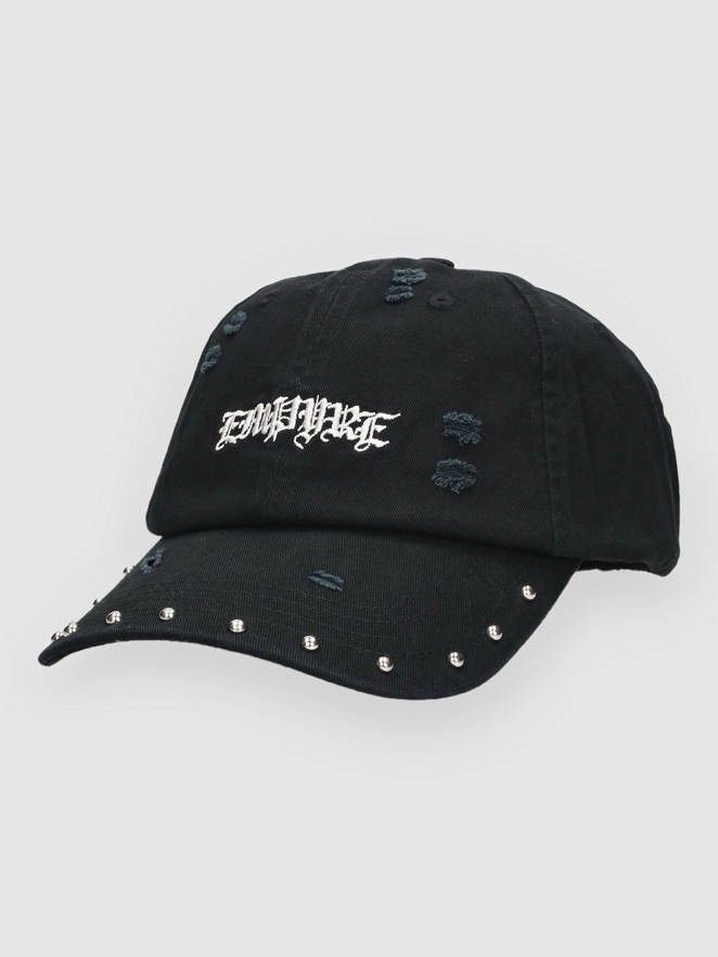 Empyre Empyre Grunge Logo Studded Distressed Black Strapback Hat Size ONE SIZE - 1 Thumbnail