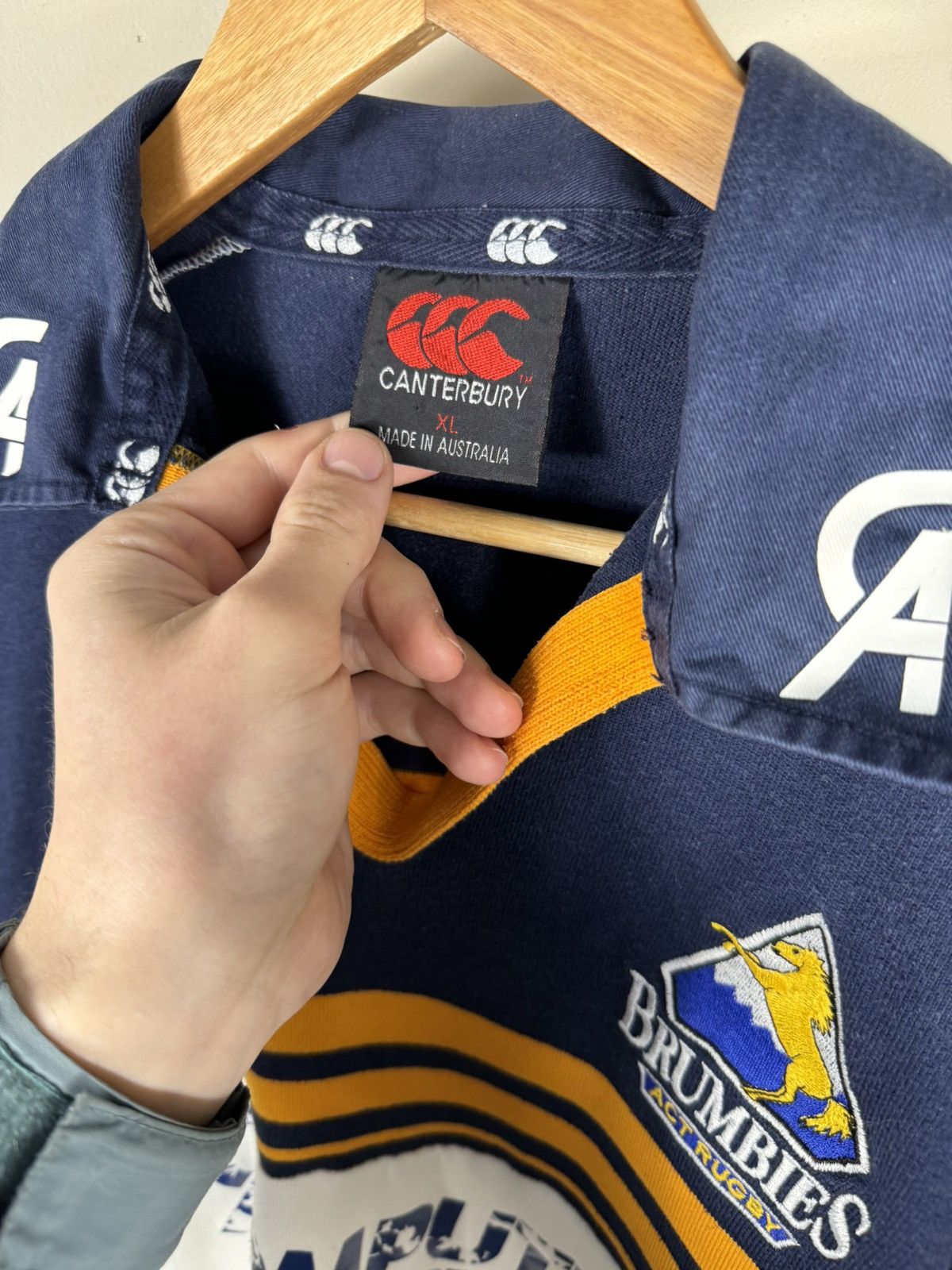 Canterbury of New Zealand Vintage 1999 Brumbies Act Rugby Shirt Jersey Canterbury Size US XL / EU 56 / 4 - 4 Thumbnail