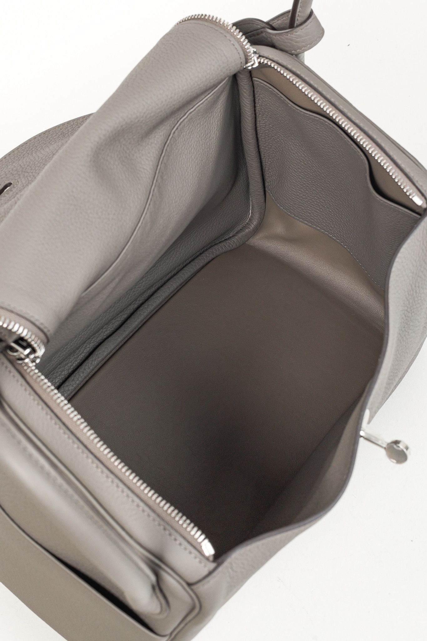 Hermes Hermes Lindy 30 Gris Etain Taurillon PHW Shoulder Bag Size ONE SIZE - 16 Thumbnail