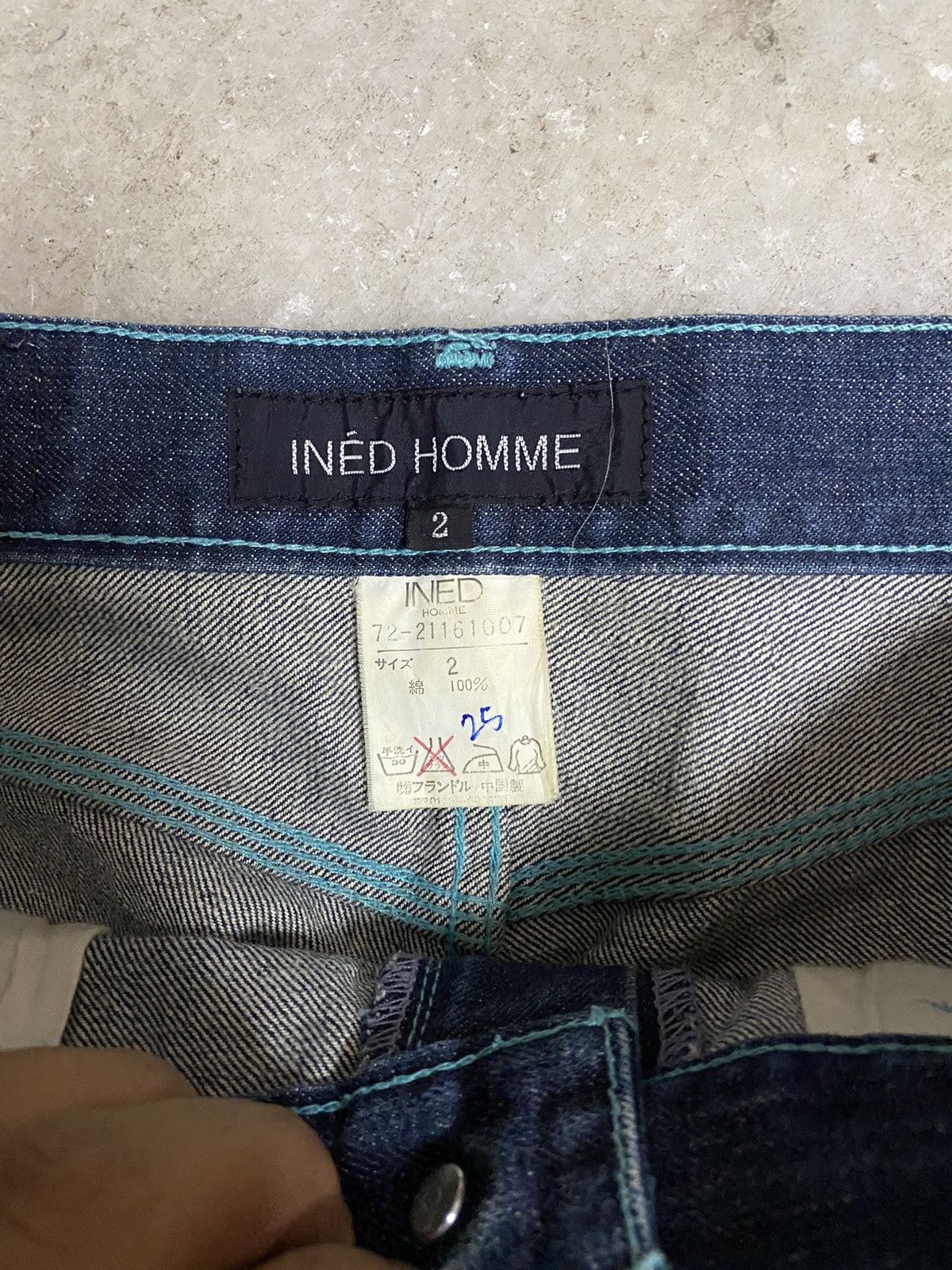 Designer × Japanese Brand × Yohji Yamamoto 💢INED DENIM BY YOHJI YAMAMATO💢 Size US 32 / EU 48 - 6 Thumbnail