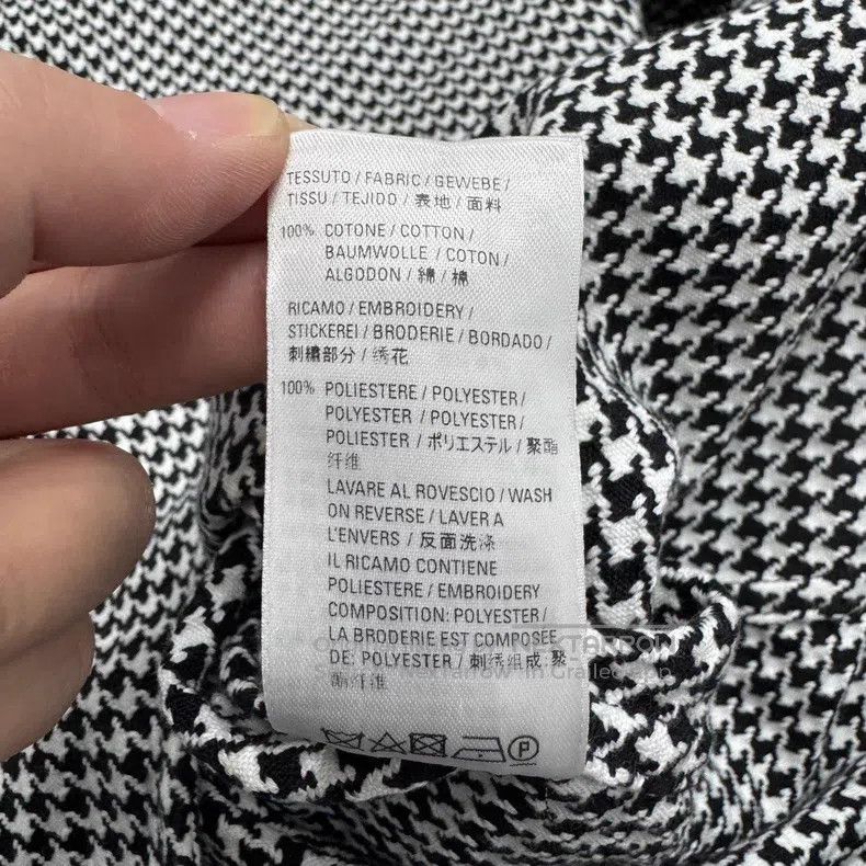 Balenciaga Balenciaga Houndstooth Short Sleeve Shirt Size XS / US 0-2 / IT 36-38 - 4 Thumbnail