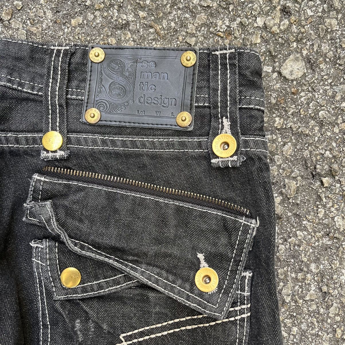 Tornado Mart Semantic Design Japanese Slim Jeans Crazy Punk Style Denim Size US 30 / EU 46 - 15 Thumbnail