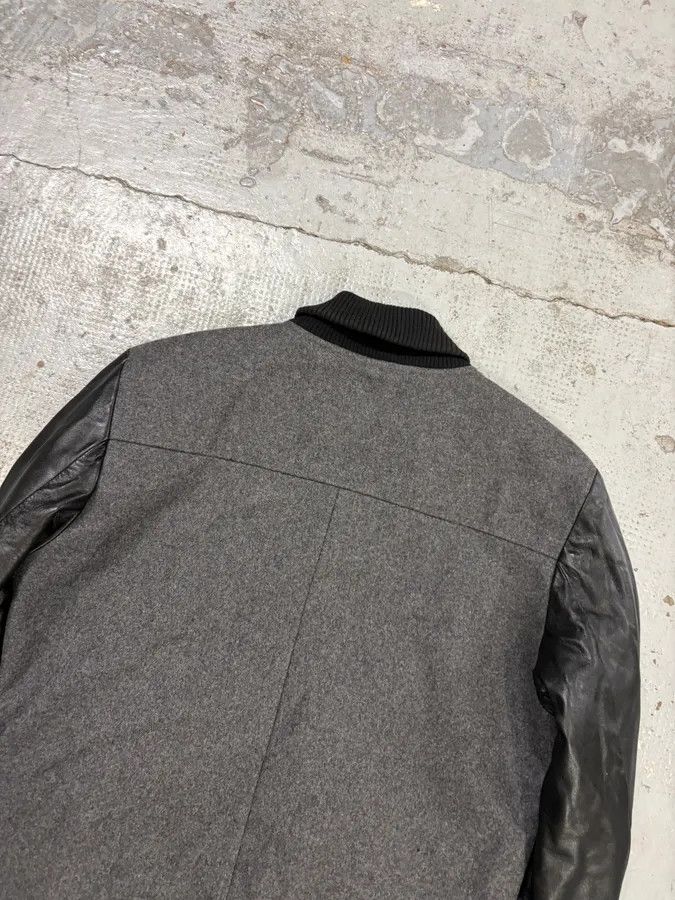 Pierre Balmain AW2013 Pierre Balmain Grey Wool & Leather Teddy Bomber Jacket Size US M / EU 48-50 / 2 - 5 Thumbnail
