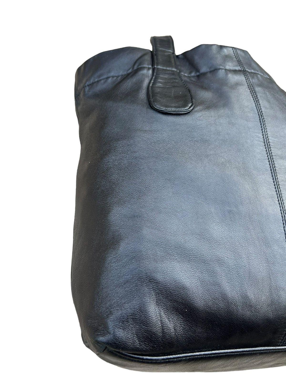 Yohji Yamamoto Yohji Yamamoto Y’s for Living Black Leather Mini Tote Bag Size ONE SIZE - 5 Thumbnail