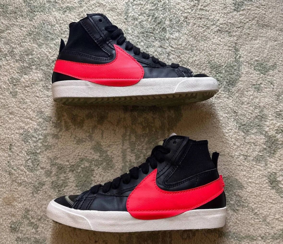 Nike Nike Blazer '77 Jumbo Mid Black Bright Crimson Size US 10 / EU 43 - 2 Thumbnail