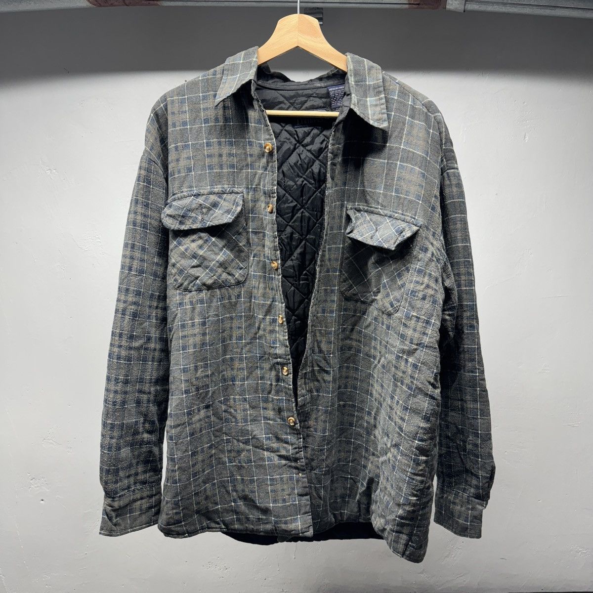Vintage Thrashed Faded Distressed Plaid Flannel Shirt Jacket Grunge Size US M / EU 48-50 / 2 - 1 Thumbnail