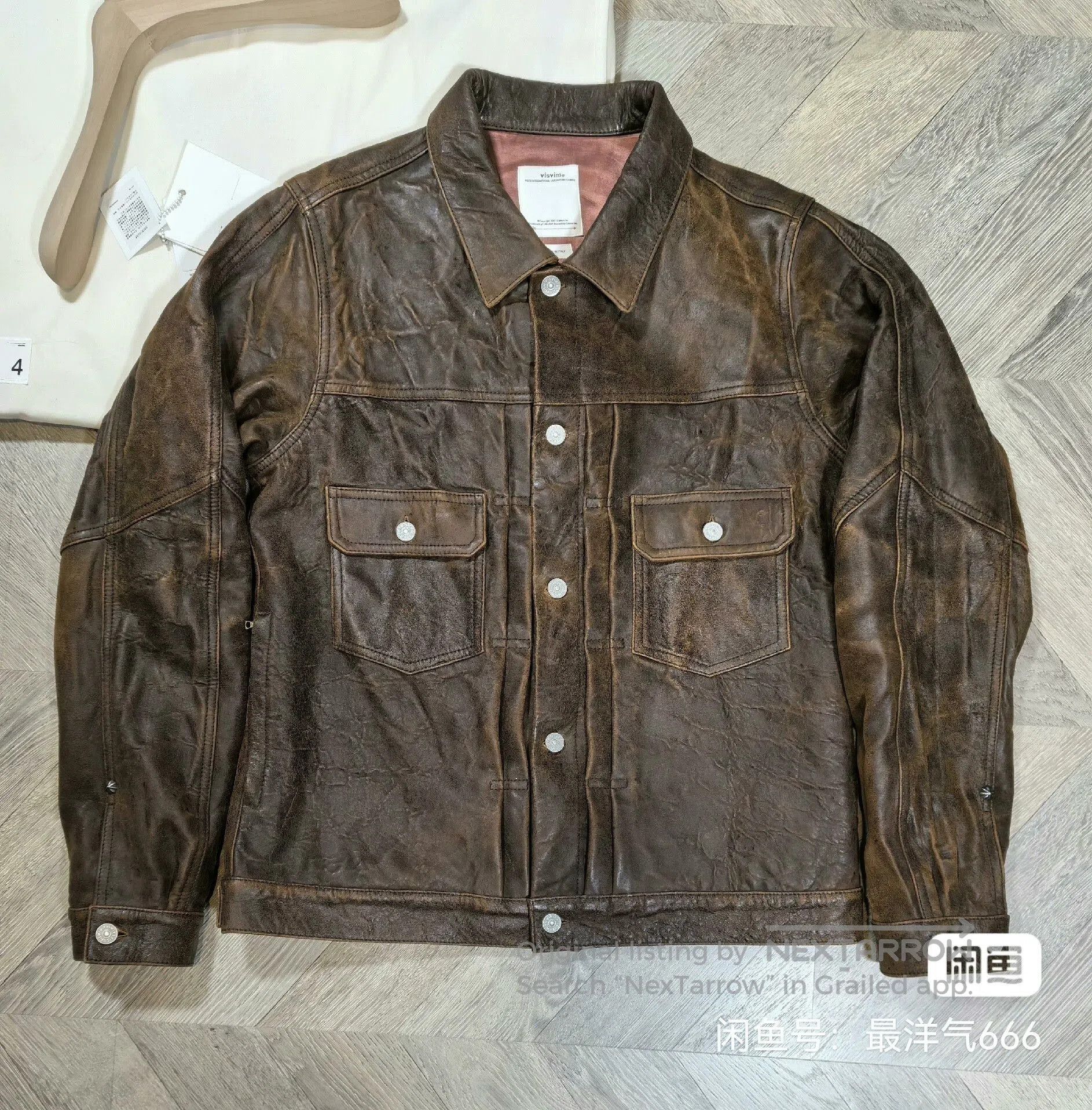 Visvim visvim vintage distressed brown leather jacket. Size US L / EU 52-54 / 3 - 1 Thumbnail
