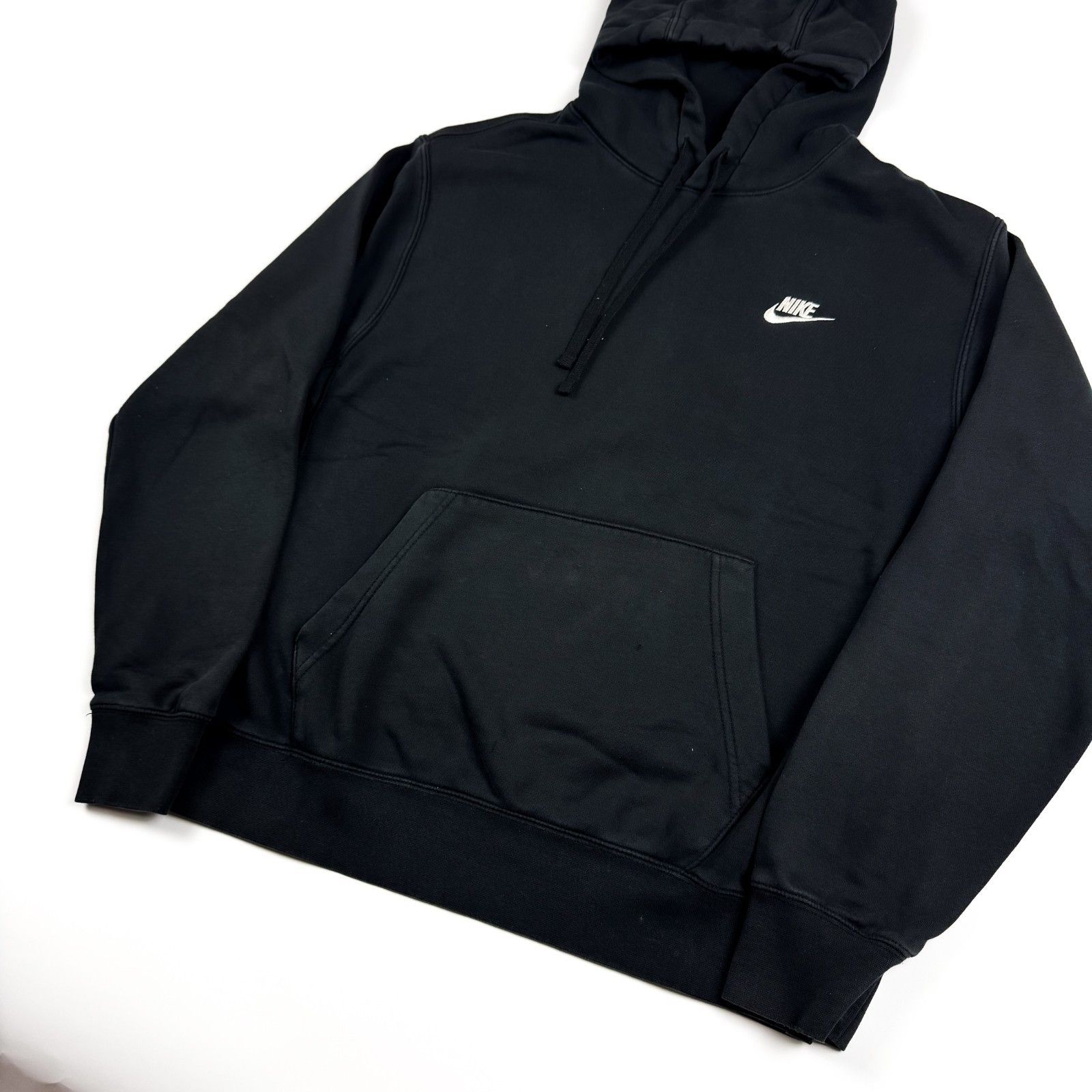 Nike Nike Hoodie M Black Embroidered Swoosh Pullover Size US M / EU 48-50 / 2 - 2 Thumbnail