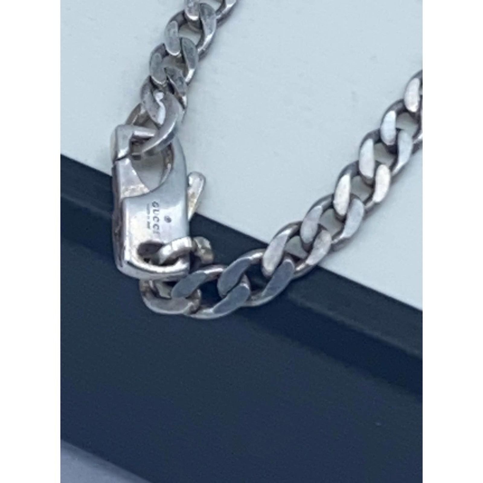 Gucci Gucci Silver Necklace, Sterling, 16'' Chain, Ring Pendant Size ONE SIZE - 5 Thumbnail