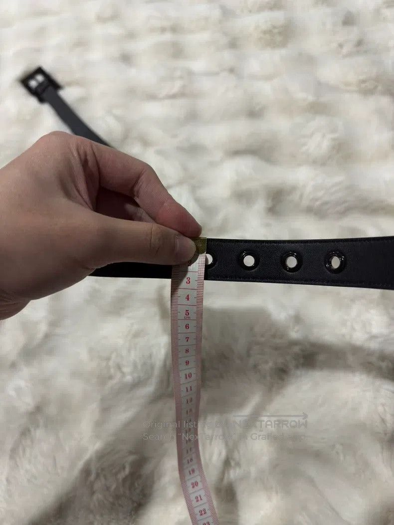 Saint Laurent Paris Saint Laurent Paris size 80 Embossed Belt Size ONE SIZE - 6 Thumbnail