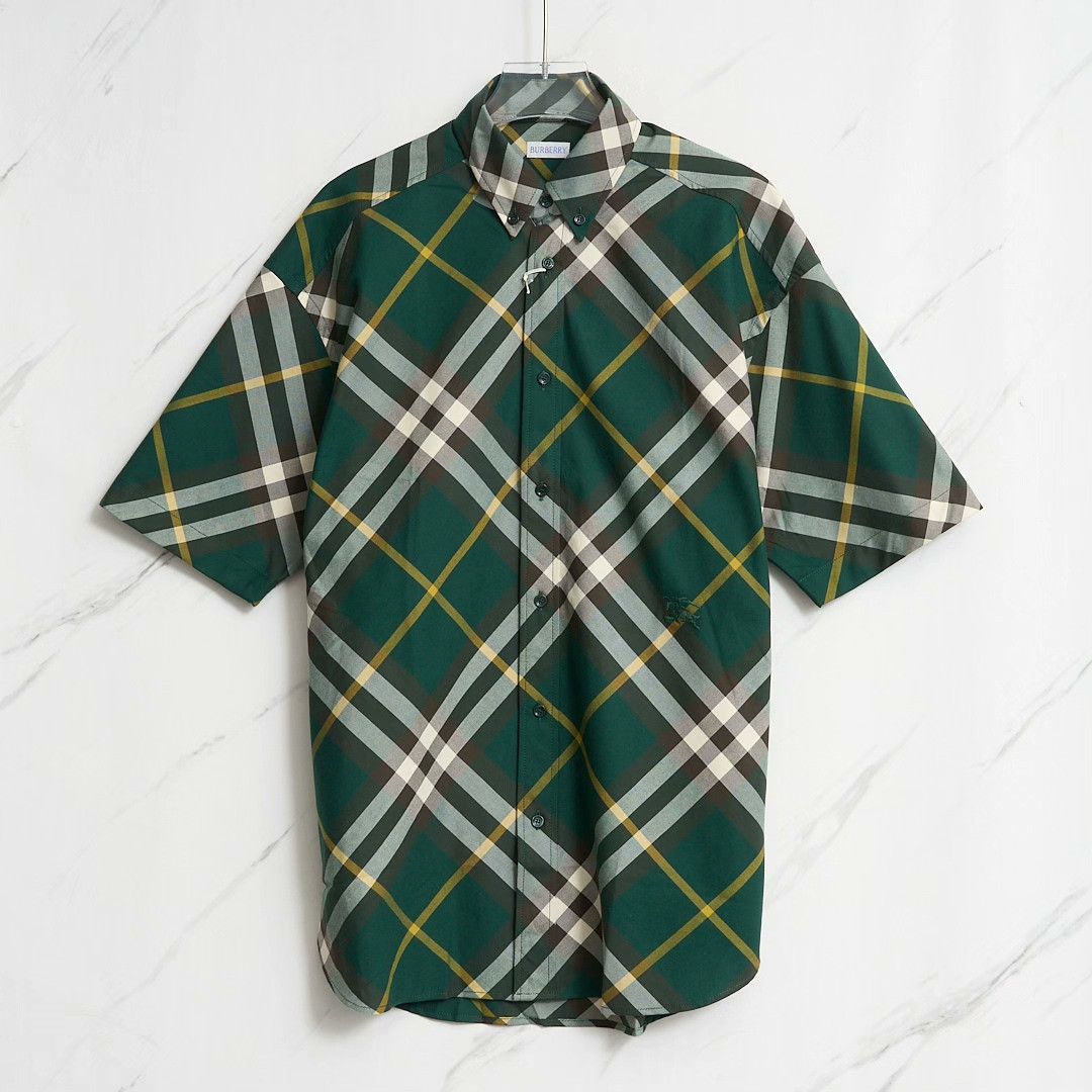 Burberry Burberry Men's Knight Embroidery Check Shirt Size US M / EU 48-50 / 2 - 1 Thumbnail