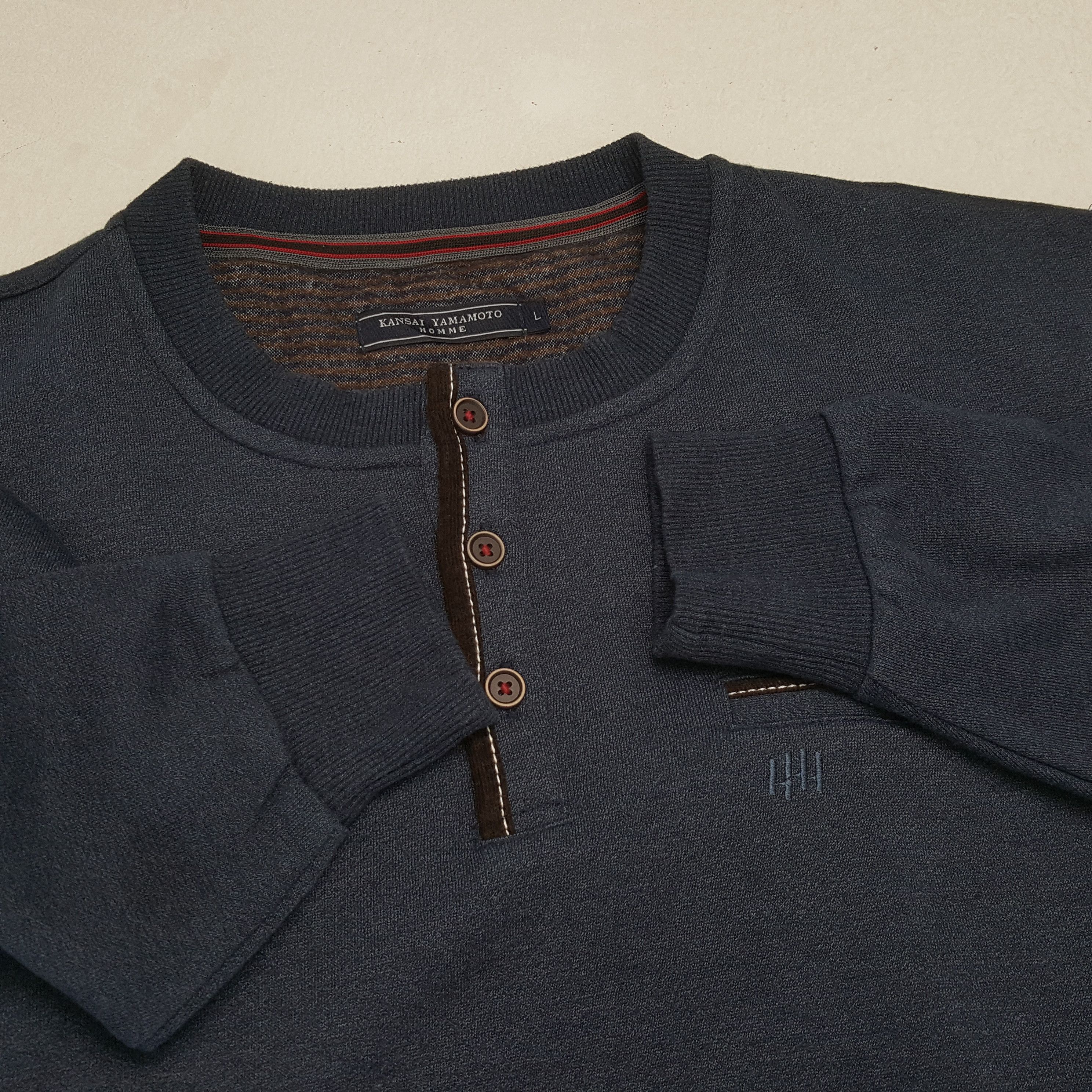 Kansai Yamamoto × Vintage Kansai Yamamoto X Custom NUMBER (N)INE Art Sweatshirt Size US L / EU 52-54 / 3 - 9 Thumbnail