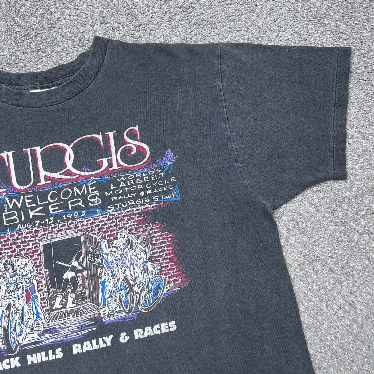 Other 1995 Sturgis Black Hills Rally South Dakota Biker Bar TShirt Size US L / EU 52-54 / 3 - 6 Thumbnail