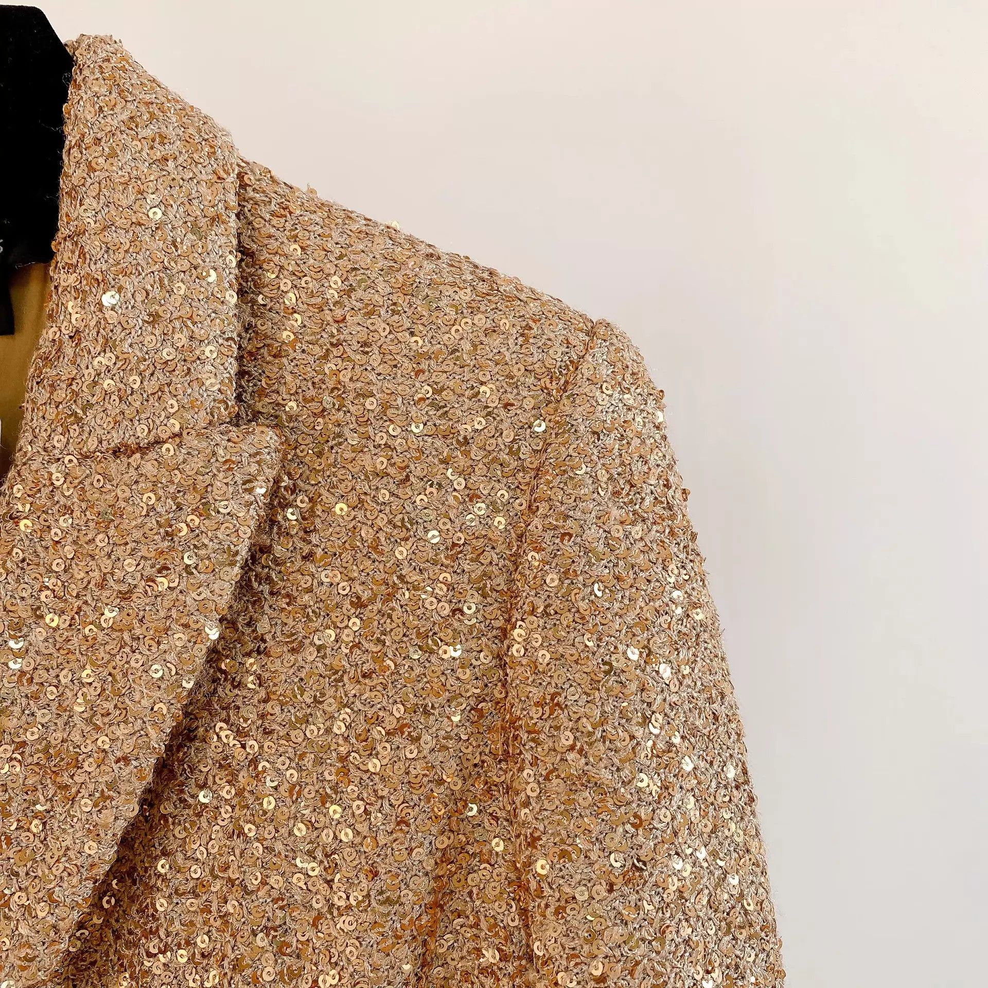 St. John St.John gold sequin pre-owned women's coat Size XS / US 0-2 / IT 36-38 - 3 Thumbnail