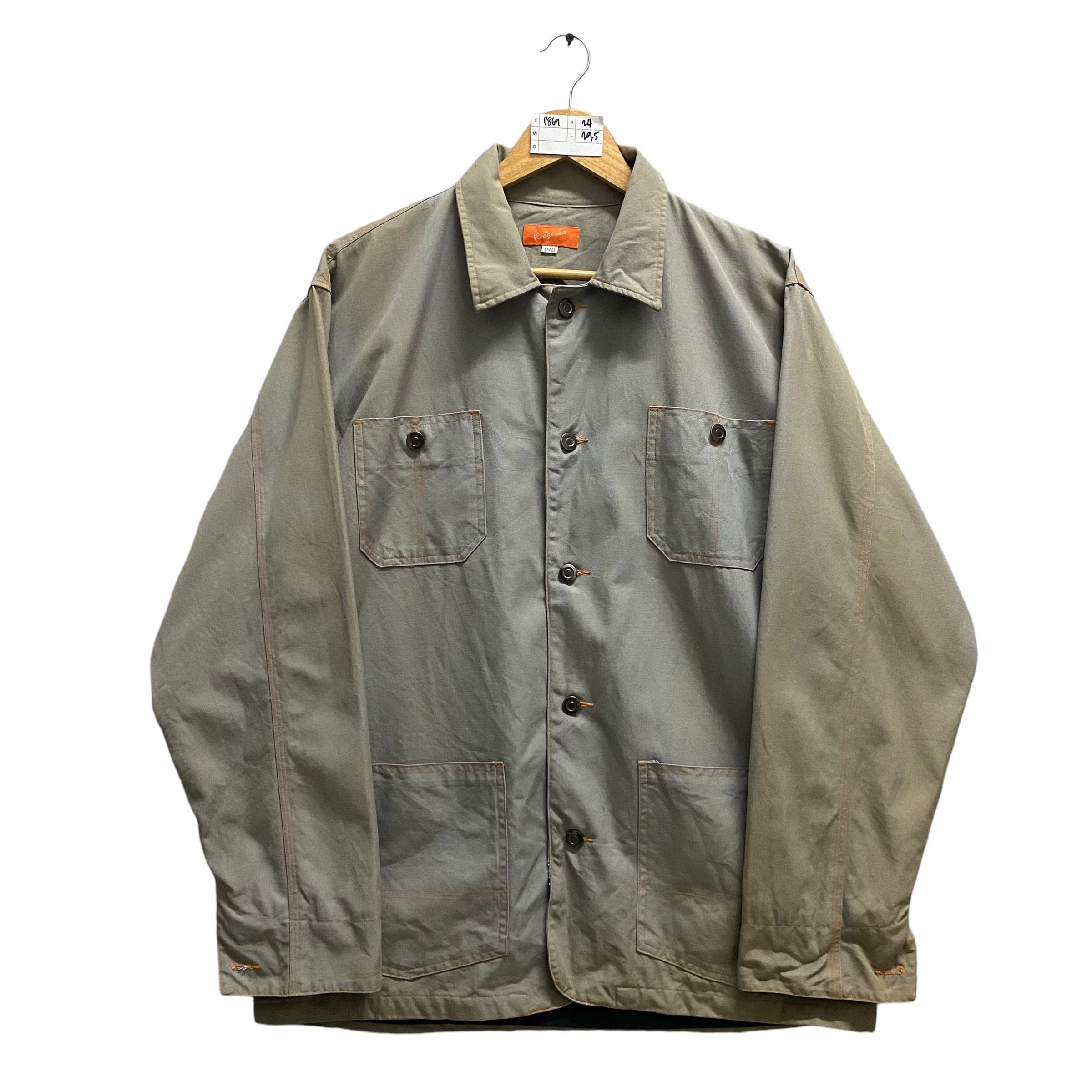 Vintage Japanese Brand Kedgenee Workers Denim Jacket Large
