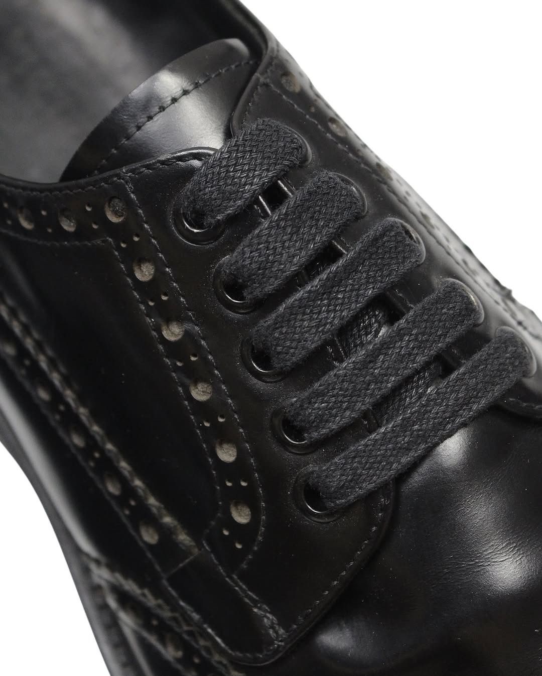 Prada 2010S PRADA BLACK PLATFORM BROGUE SHOES Size US 7 / EU 40 - 7 Thumbnail