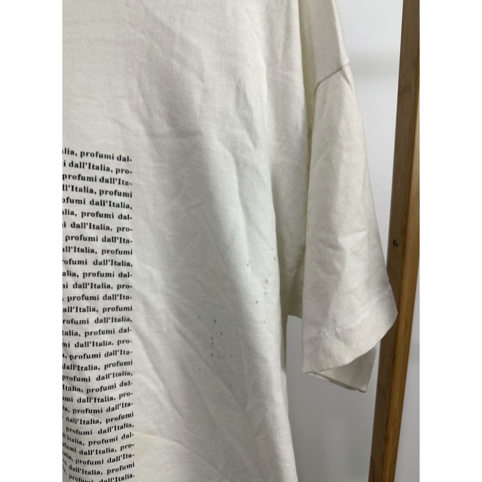 Fruit Of The Loom VTG 90s Romeo Gigli Italian High Run Way Luxury Fashion Perfume Italy T-Shirt XL White Mens Short Sleeve Art Quiet Luxury Single Stitch Rare Runway Size US XL / EU 56 / 4 - 6 Thumbnail