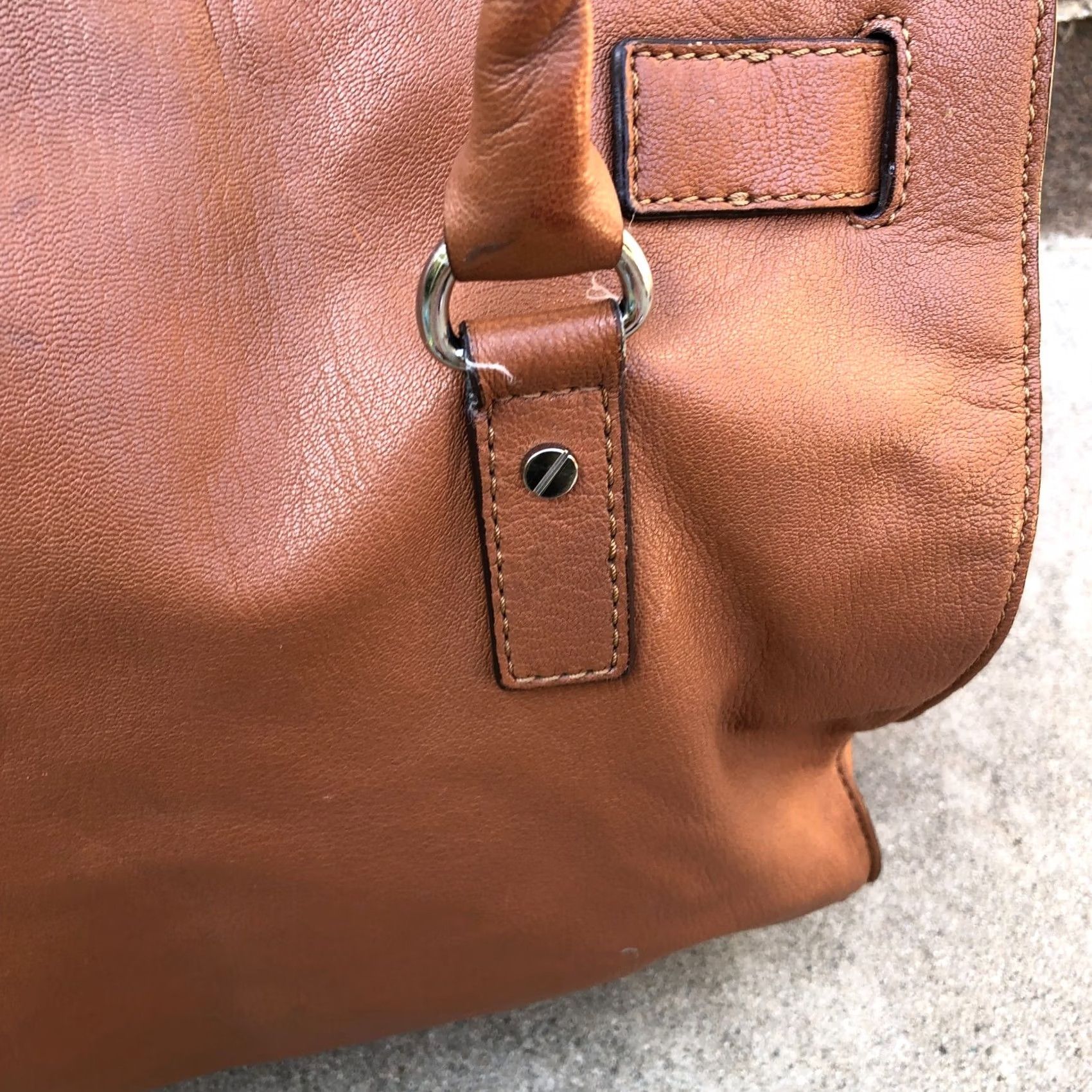 Michael Kors MICHAEL KORS Hamilton Padlock Shoulder Purse Women's Brown Leather Crossbody Bag Size ONE SIZE - 6 Thumbnail