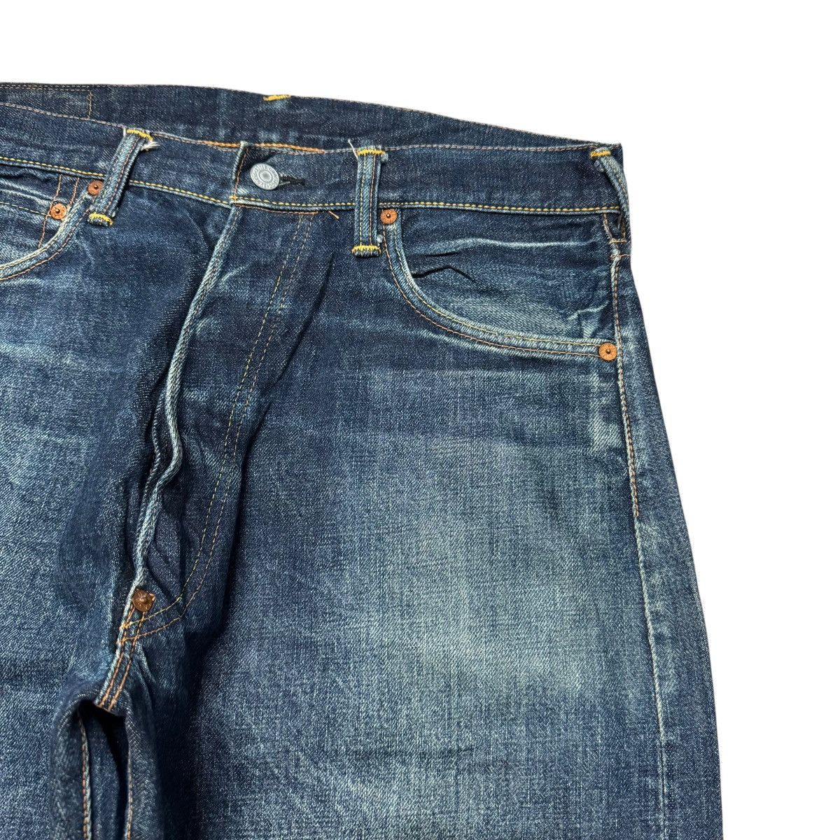 Evisu Vintage Evisu Snake Eyes Daicock Denim Selvedge Jeans Size US 33 - 6 Thumbnail