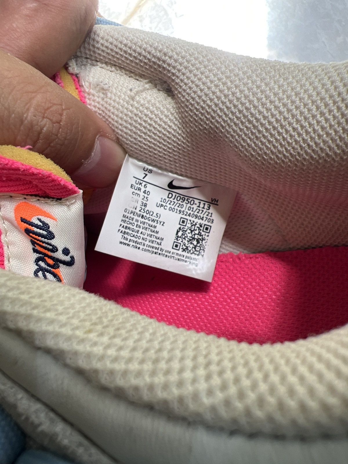 Nike × Off-White Off-white x Nike Dunk Low Lot 38 of The 50 DJ0950-113 Size US 7 / EU 40 - 8 Thumbnail
