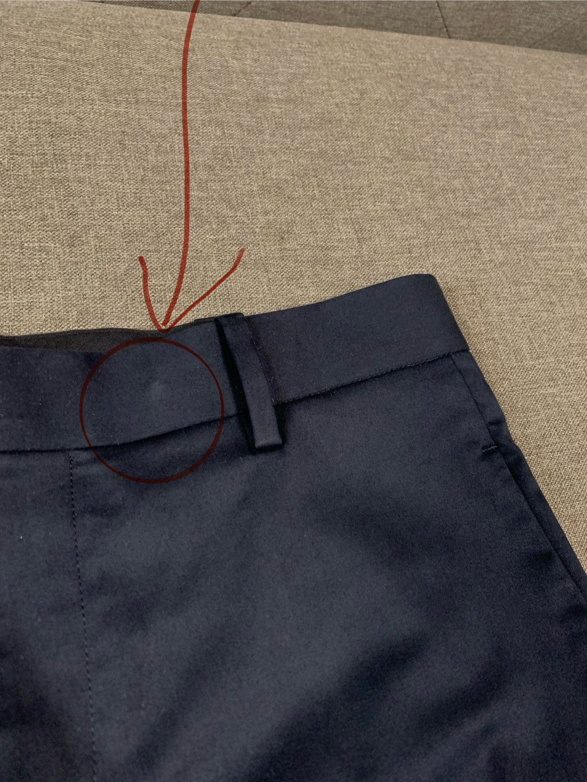 Neil Barrett Neil Barrett Navy Blue Classic Fit Trousers Size US 30 / EU 46 - 6 Thumbnail