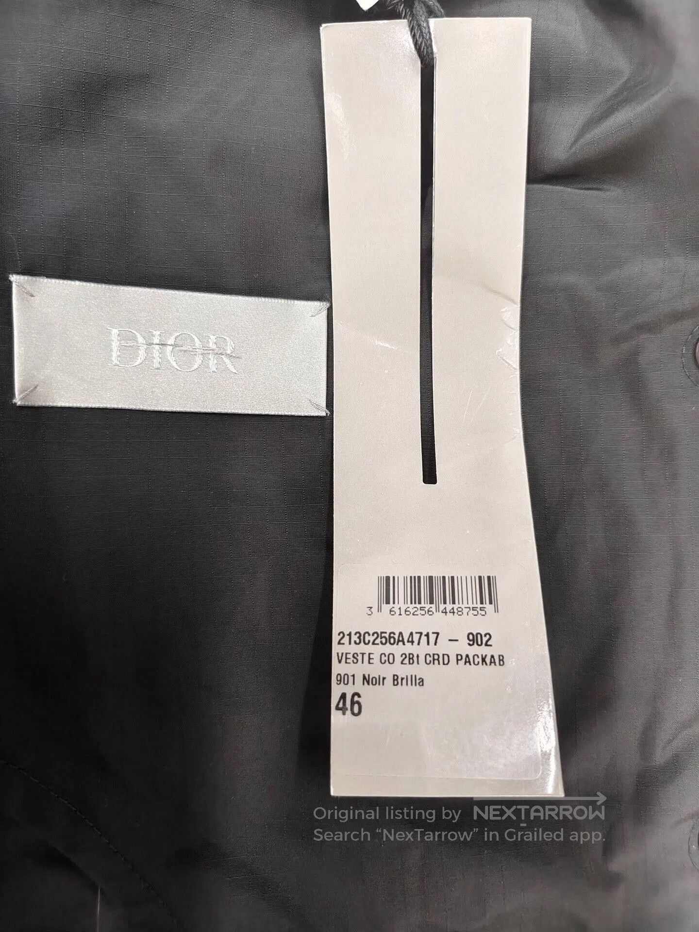 Dior dior ss22 foldable suit jacket in black. Size US L / EU 52-54 / 3 - 5 Thumbnail
