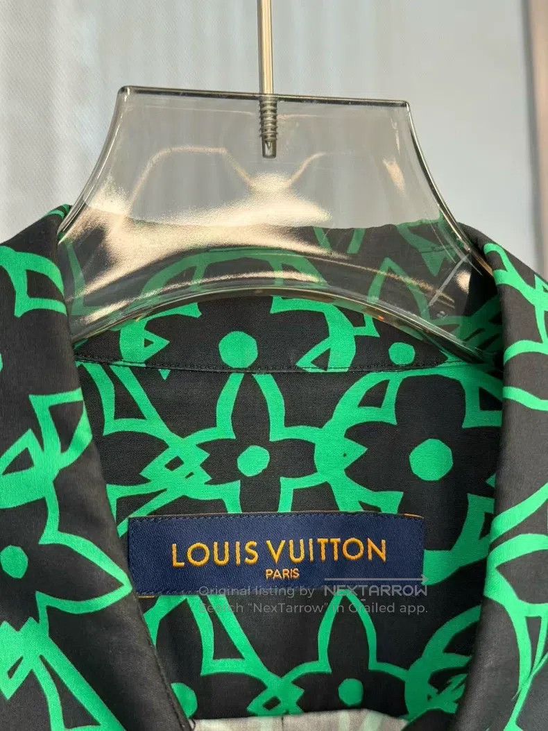 Louis Vuitton Louis Vuitton Green Pyramid Multi-Element Landscape Shirt Size US L / EU 52-54 / 3 - 3 Thumbnail