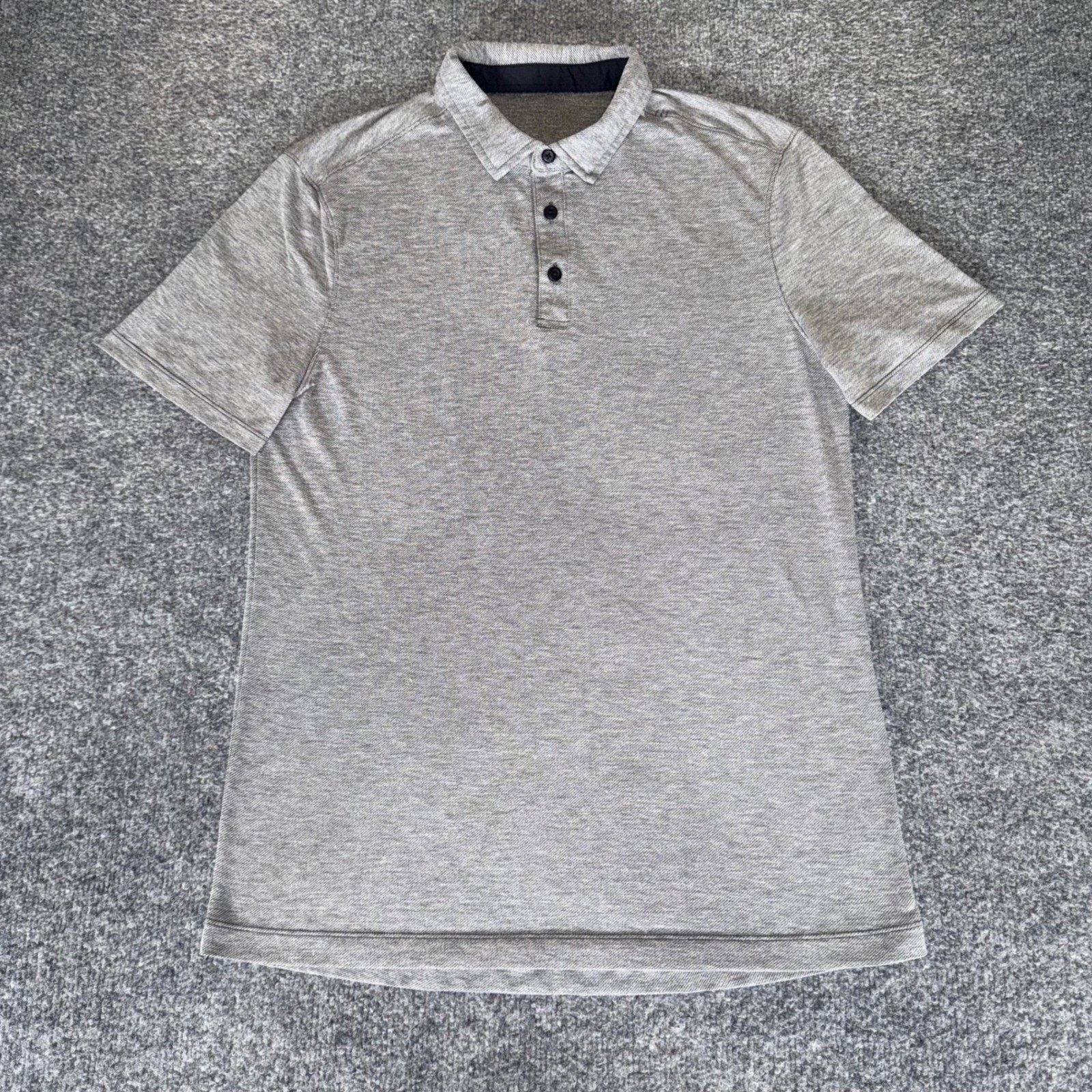 Lululemon Lululemon Polo Shirt Mens Small Gray Short Sleeve Athletic Size US S / EU 44-46 / 1 - 1 Thumbnail