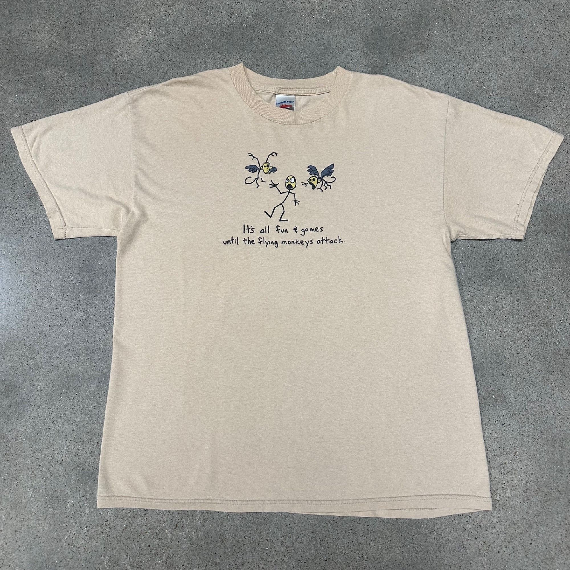 Vintage Vintage Y2K Monkeys Attack Fun & Games Shirt Size US L / EU 52-54 / 3 - 1 Thumbnail