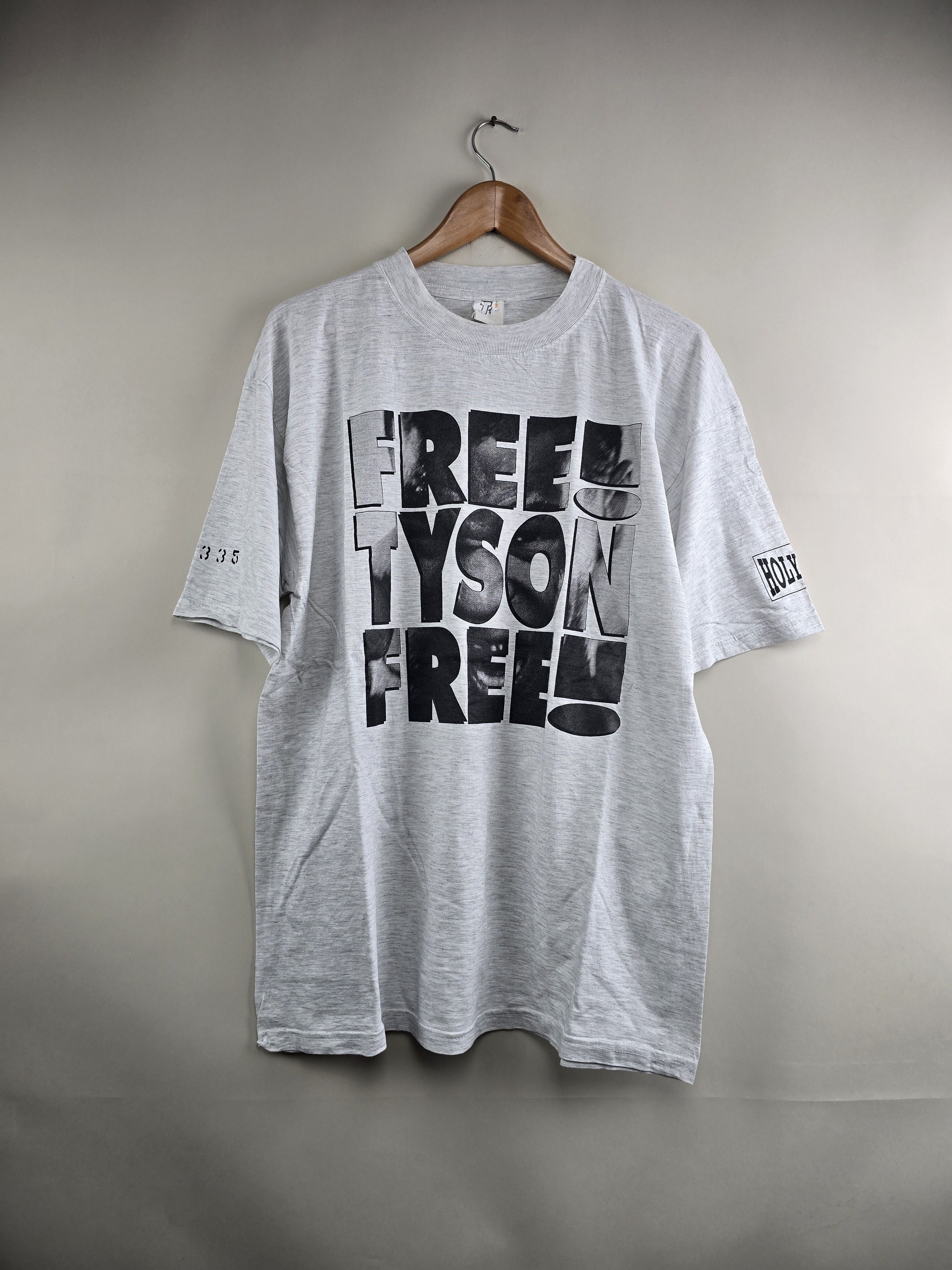 Band Tees × Vintage 90s Mike Tyson Free Tyson XL 23" 30" Size US XL / EU 56 / 4 - 7 Thumbnail