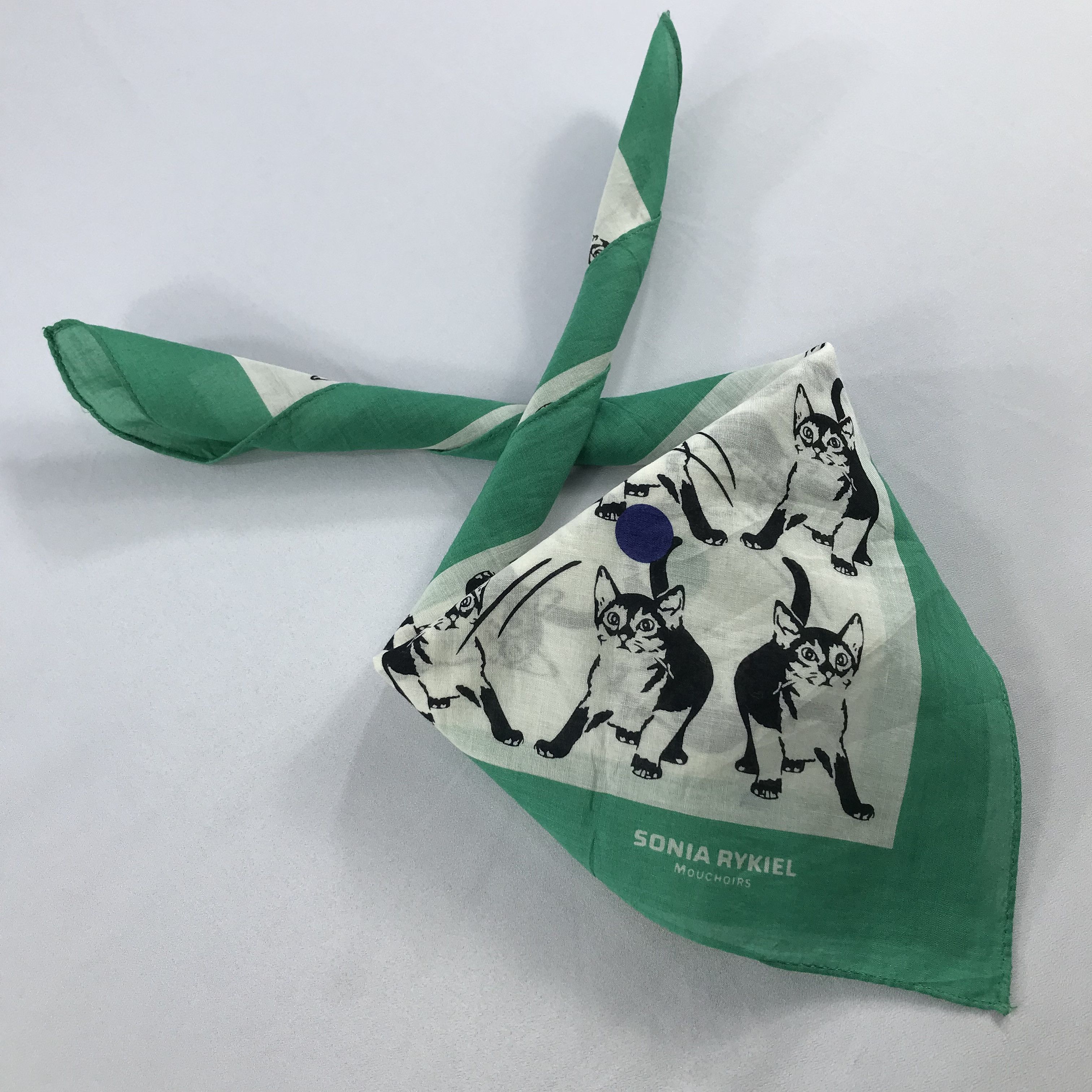 Sonia Rykiel × Vintage Sonia Rykiel Bandana / Handkerchief / Neckerchief - S2682 Size ONE SIZE - 4 Thumbnail