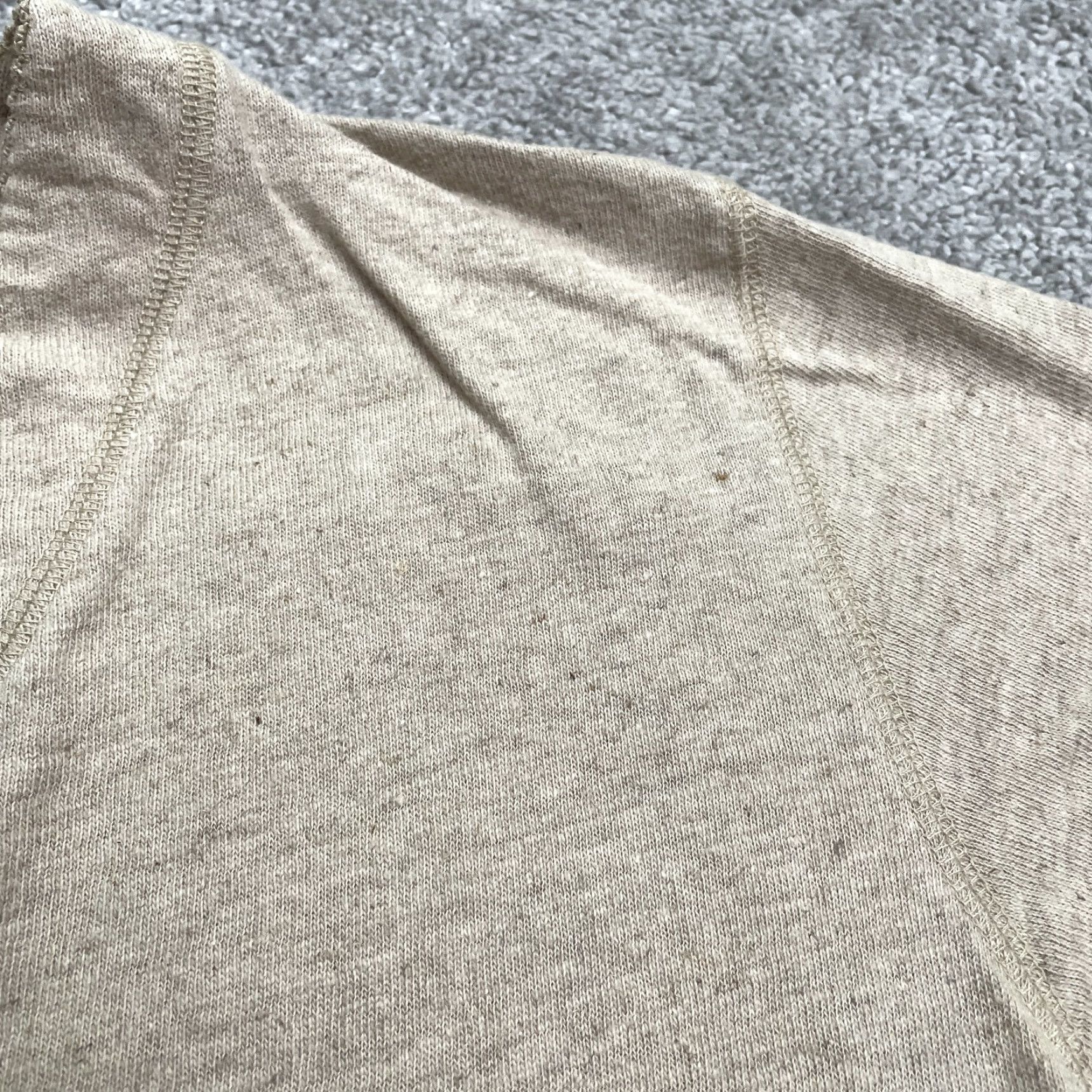 Vintage VINTAGE Lizwear Linen Blend Henley Shirt Womens Large Beige Short Sleeve Casual Knit Top Size L / US 10 / IT 46 - 4 Thumbnail