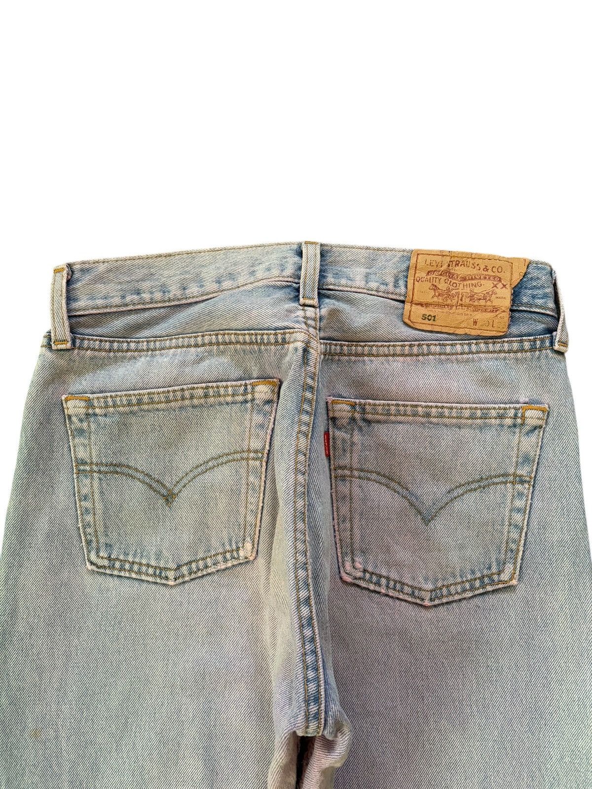 Levi's Vintage 90s Levis 501 Bleached Loose Fit Jeans Size US 29 - 4 Thumbnail