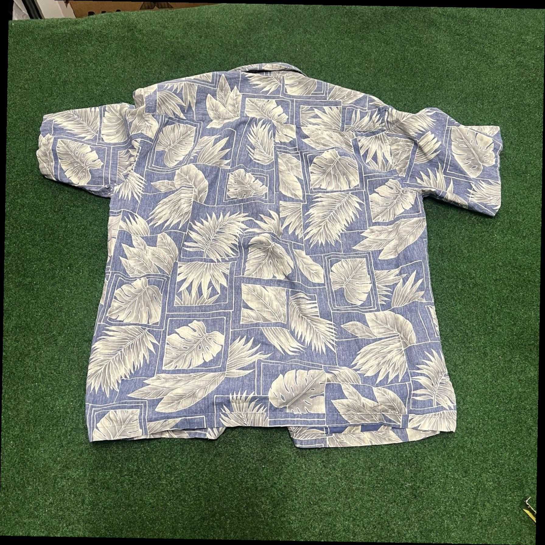 Vintage COOKE STREET Men's Size M Print Blue Hawaiian Shirt Cotton Summer Beach Palms Size US M / EU 48-50 / 2 - 8 Thumbnail