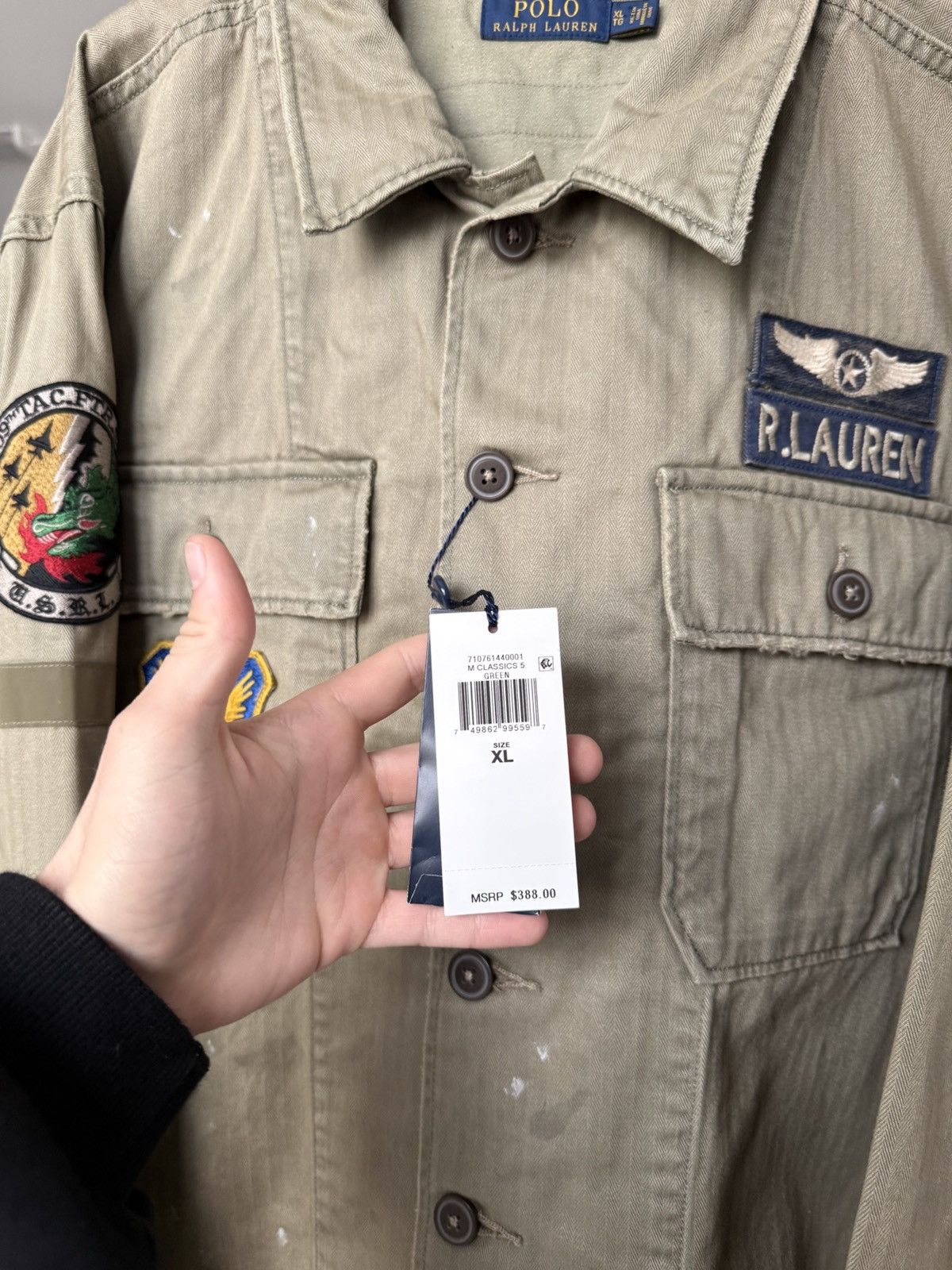 Polo Ralph Lauren RARE Polo Ralph Lauren Military Overshirt Jacket Size US XL / EU 56 / 4 - 5 Thumbnail