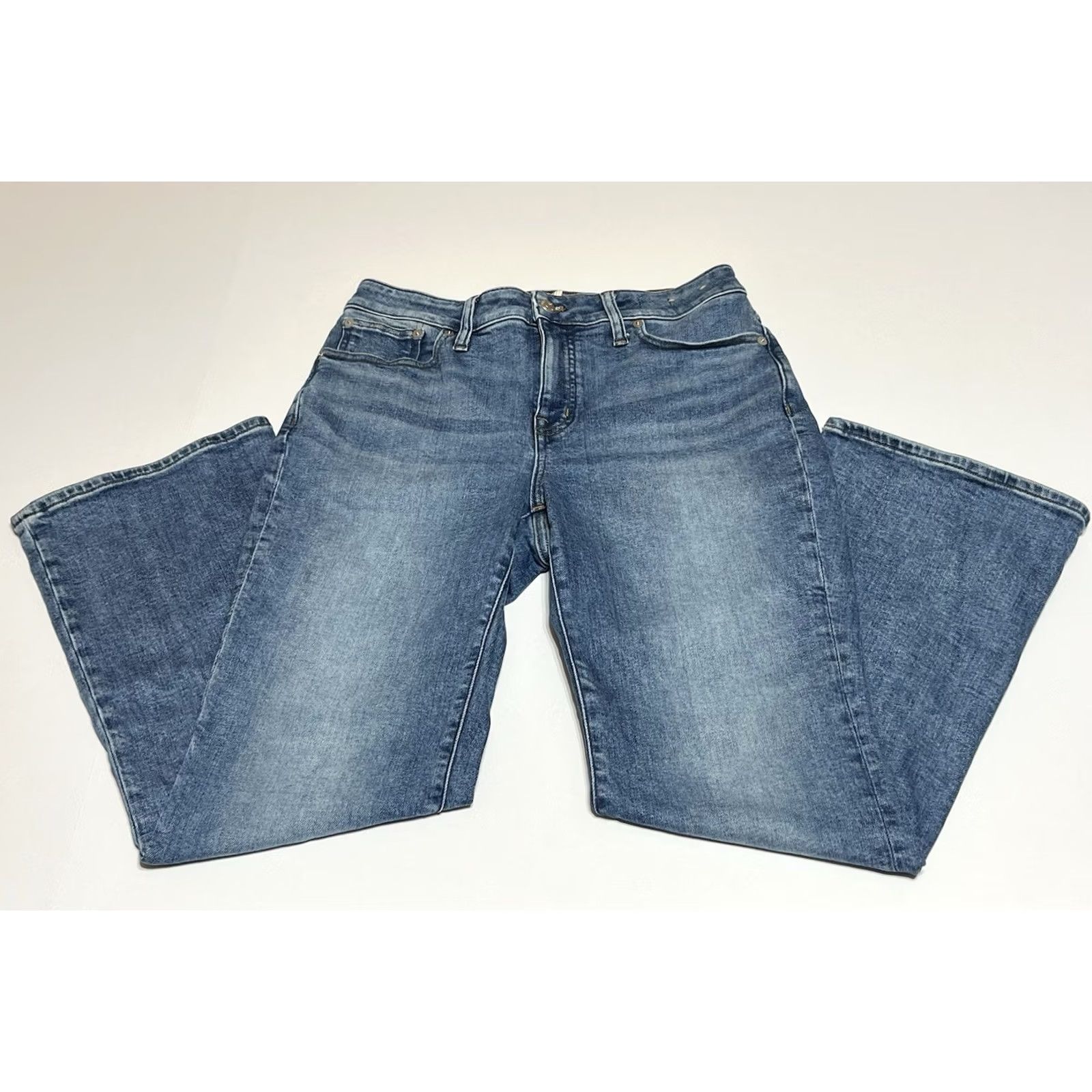 Madewell VINTAGE Madewell Jeans Womens 29x27 Curvy Kick Out Blue Medium Wash Denim Size 29" - 2 Thumbnail