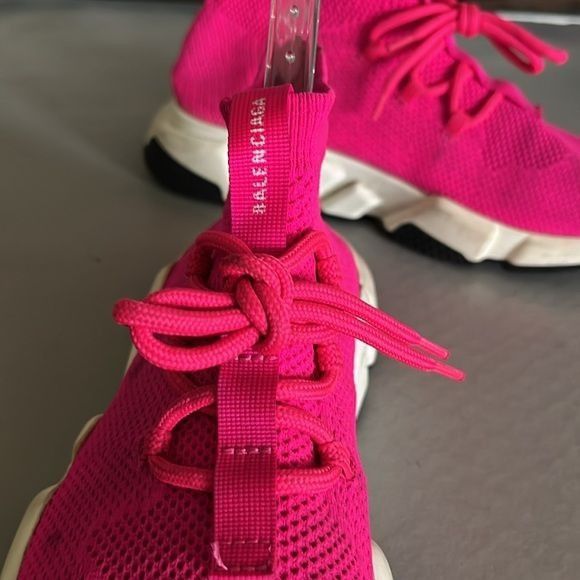 Balenciaga Balenciaga Speed Trainer Lace Up Sock Sneakers Mid High Tops Size US 9 / IT 39 - 2 Thumbnail