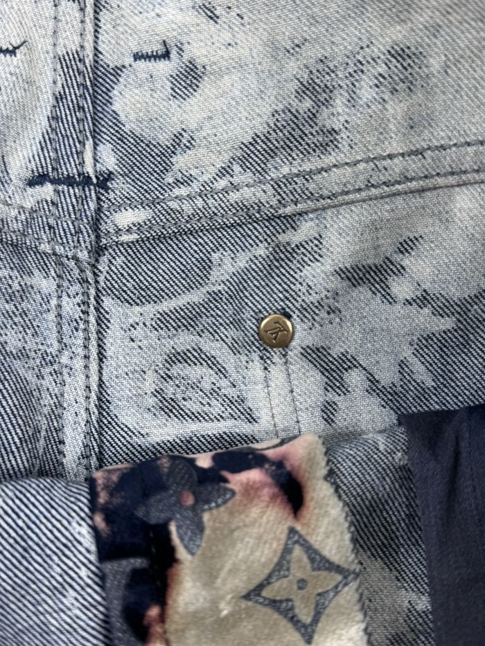 Louis Vuitton Monogram Print Faded Denim Size US 36 / EU 52 - 3 Thumbnail