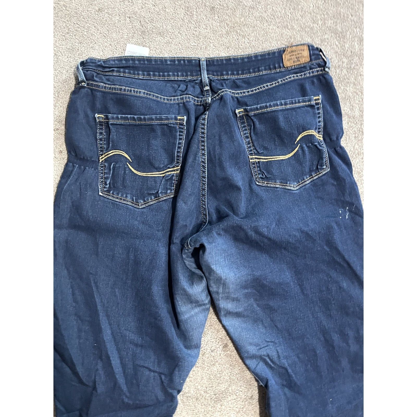 Levi's Levi Strauss Signature Mid-Rise Skinny Jeans Women’s W33 L28 (16) Raw Hem Size 38" / US 16 / IT 52 - 2 Thumbnail
