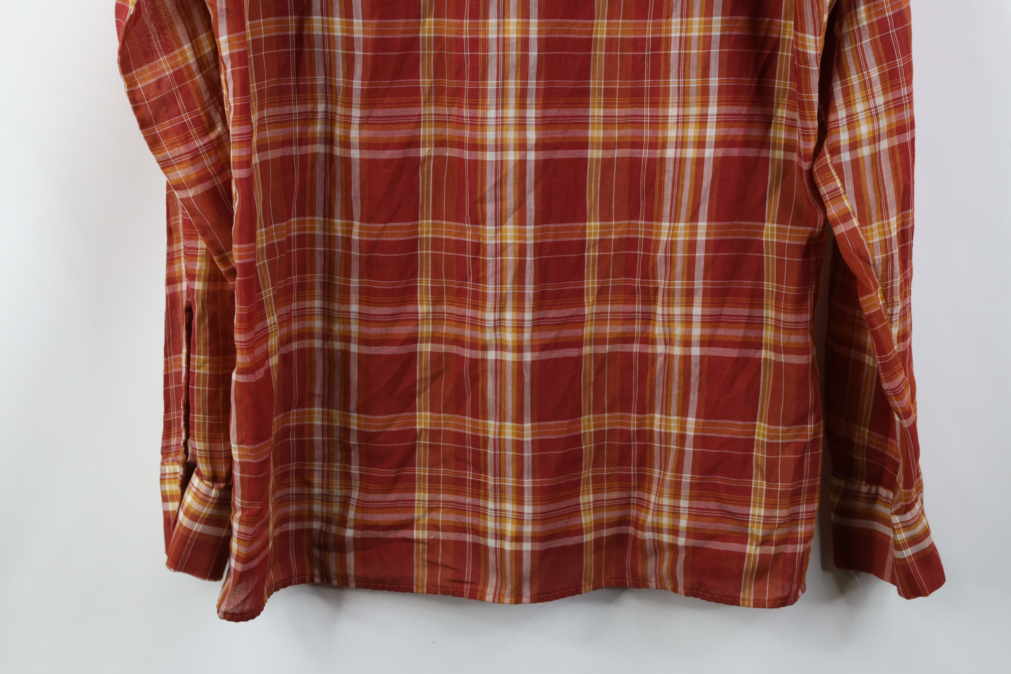 Vintage Vintage 70s Streetwear Bush Collared Button Shirt Plaid Size US L / EU 52-54 / 3 - 13 Thumbnail