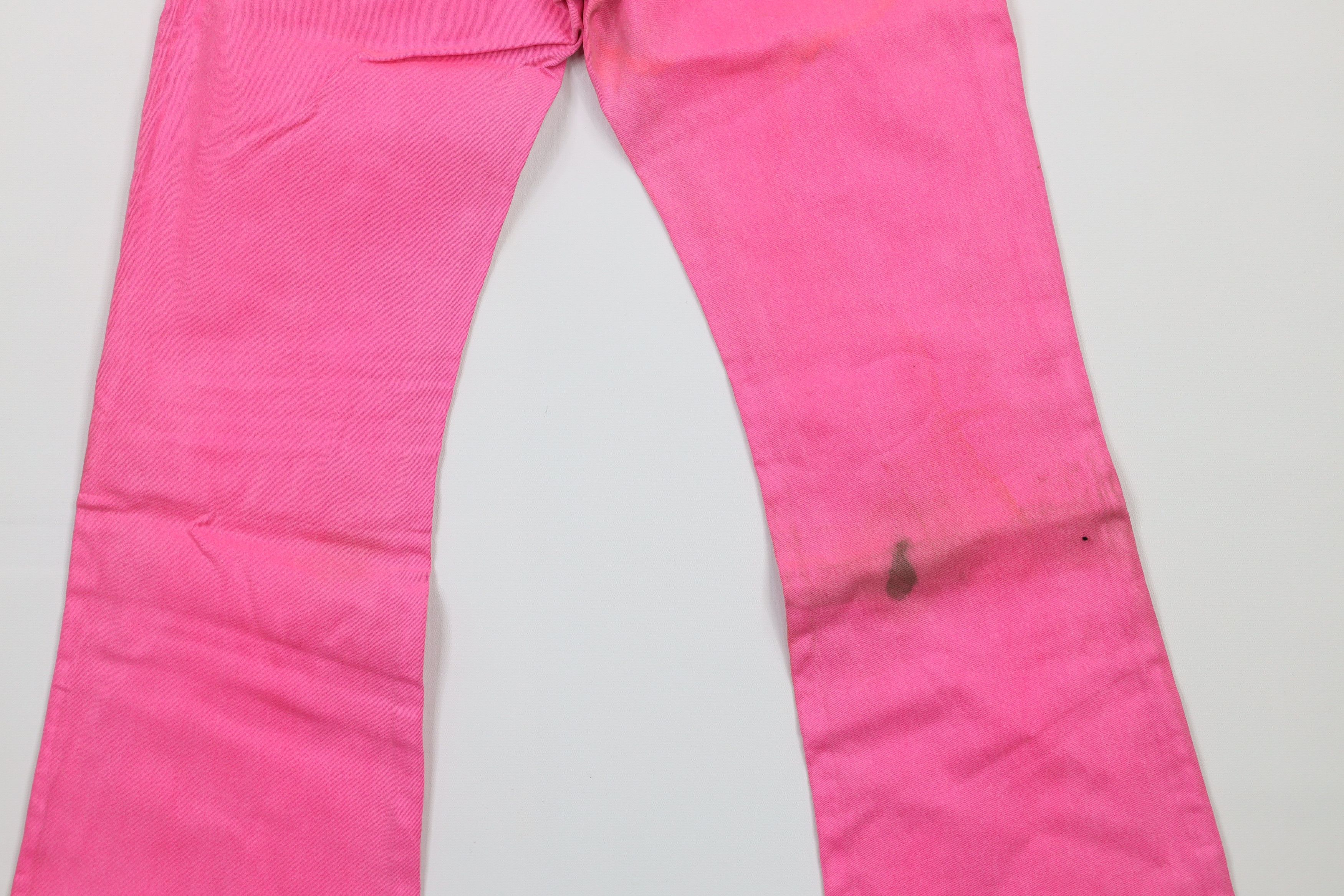 Vintage × Von Dutch Vintage Y2K Von Dutch Wide Leg Flared Stretch Jeans Pink USA Size 27" / US 4 / IT 40 - 15 Thumbnail