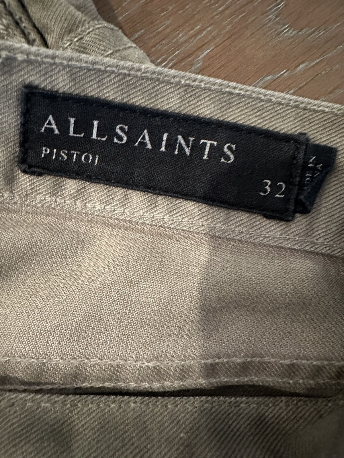 Allsaints 2 Allsaints Denim Pistol Jeans Pants Grey and Dark Green Size US 32 / EU 48 - 10 Thumbnail