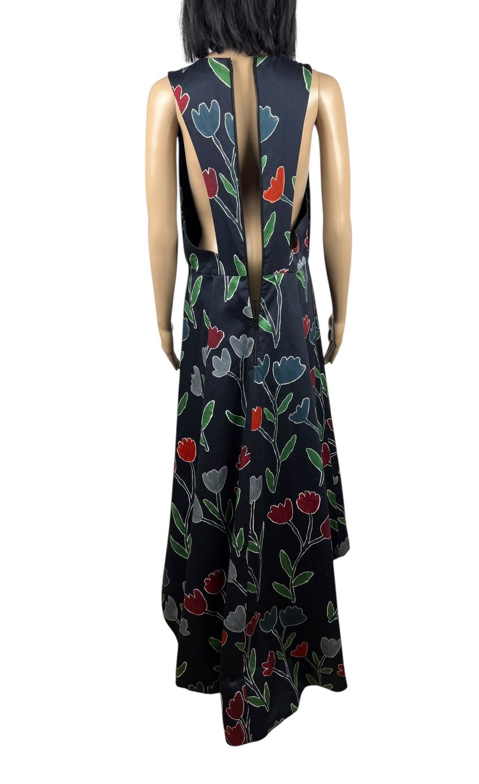 Alice + Olivia Alice + Olivia Tulip Printed High Low Cotton Dress Beckie Size L / US 10 / IT 46 - 8 Thumbnail