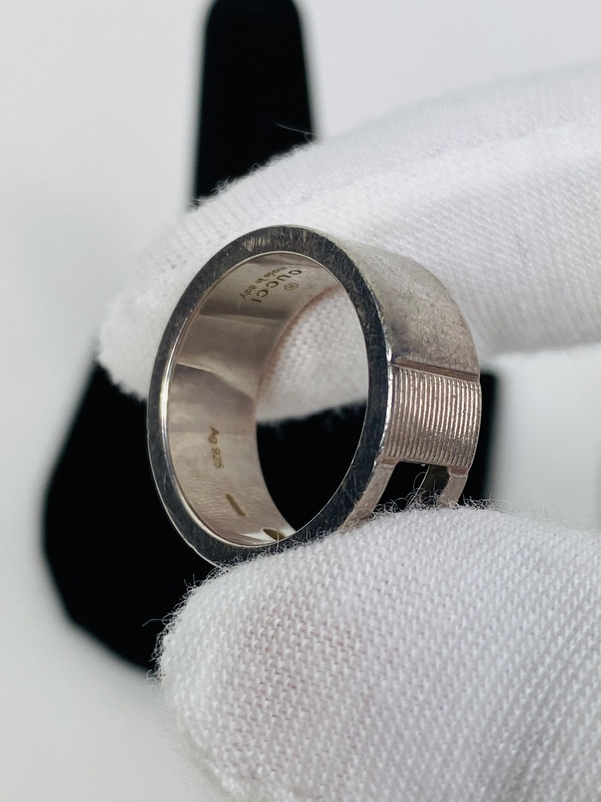 Gucci Gucci .925 Silver G Ring Size 13 Size ONE SIZE - 7 Thumbnail