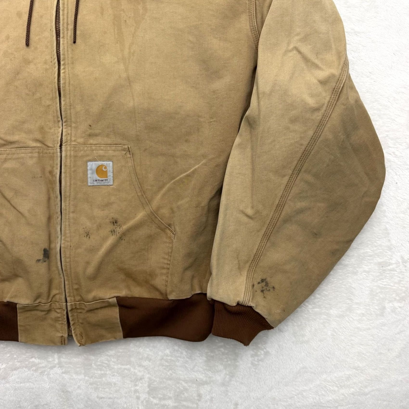Carhartt Carhartt Jacket Mens 4XL Brown Canvas Hooded Lined Workwear Bomber Full Zip Size US S / EU 44-46 / 1 - 4 Thumbnail