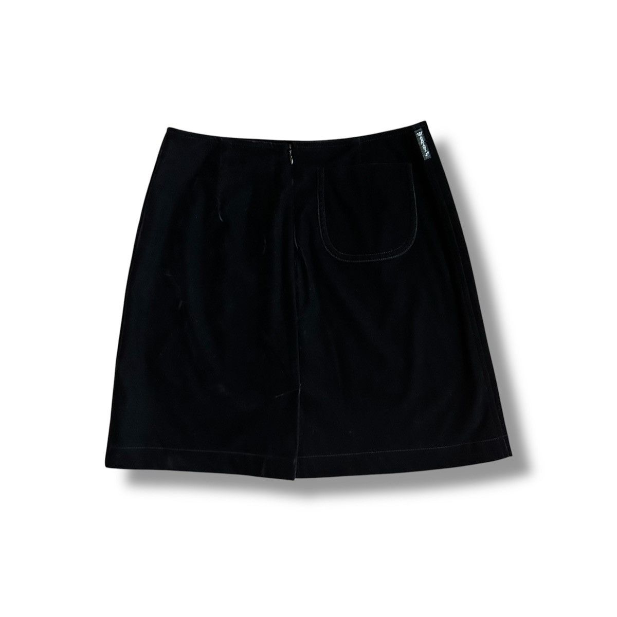 Armani 90s Vintage Armani Jeans velvet skirt Size 27" / US 4 / IT 40 - 2 Thumbnail