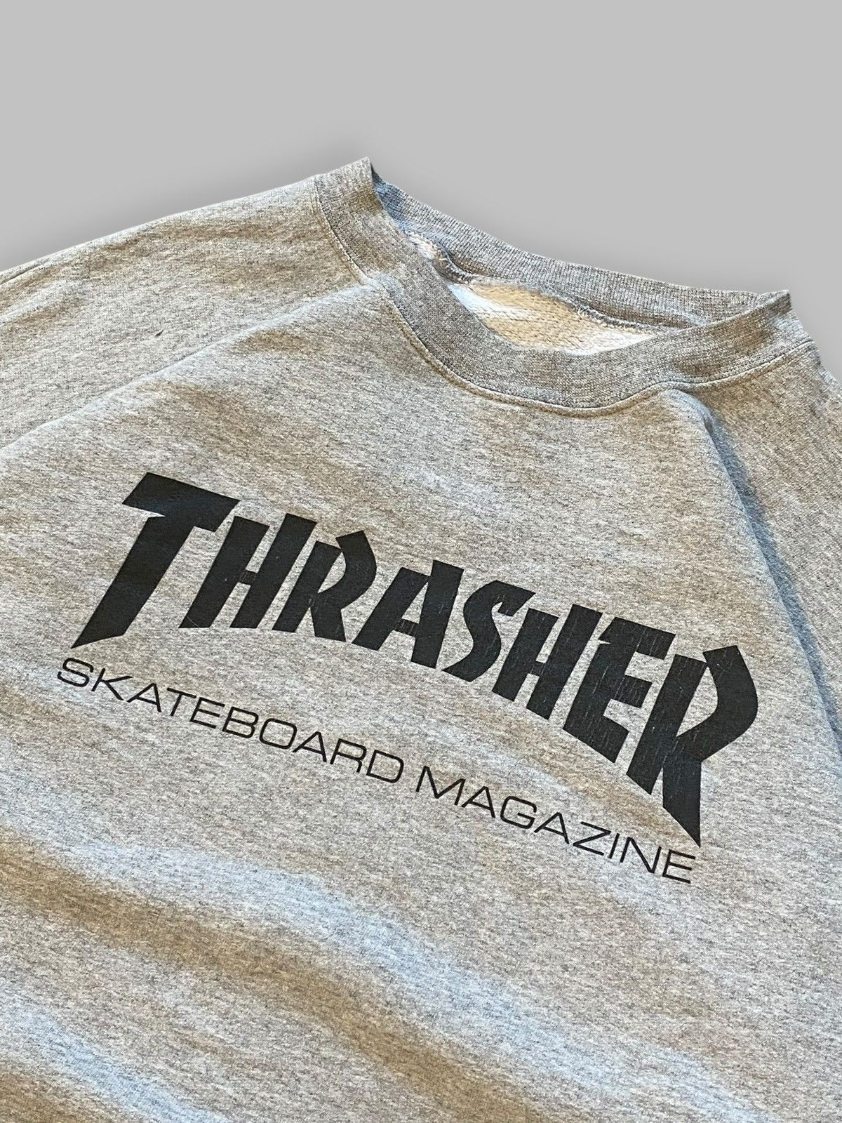 Thrasher 🔥 THRASHER SKATE MAG SWEATSHIRT DISTRESSED BOXY FIT Size US L / EU 52-54 / 3 - 6 Thumbnail