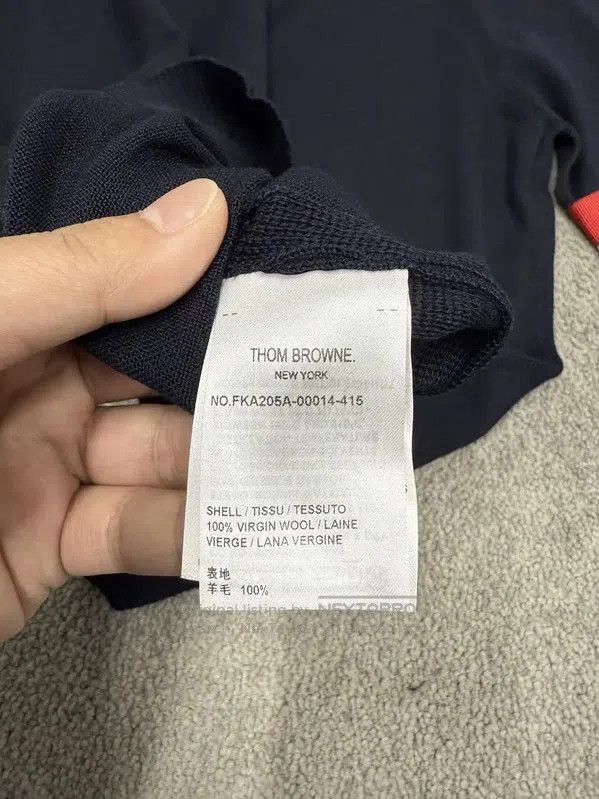 Thom Browne Thom Browne Black Wool Summer Short Sleeve Tee . Size XL / US 12-14 / IT 48-50 - 4 Thumbnail