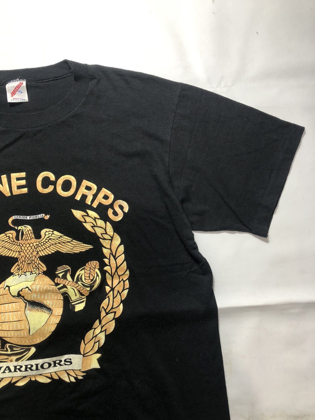 Vintage Rare Vintage Marine Corps Warriors Tee Size US XL / EU 56 / 4 - 3 Thumbnail